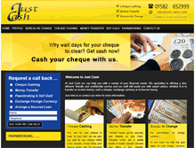 Tablet Screenshot of just-cash.com